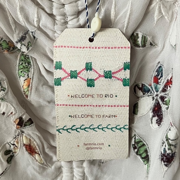 Farm Rio for Anthropologie Quintana Floral Applique Maxi Dress Size 8 NWT - Picture 7 of 13